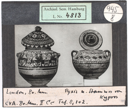 Vorschaubild London, British Museum: Pyxis und Stamnos von Kypros Diasammlung